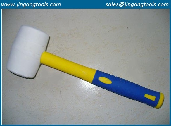 Buy cheap rubber mallet wooden handle,black head from wholesalers