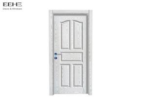 Quality Flat Carving Pattern PVC Coated Wooden Doors For House Low Maintenance for sale
