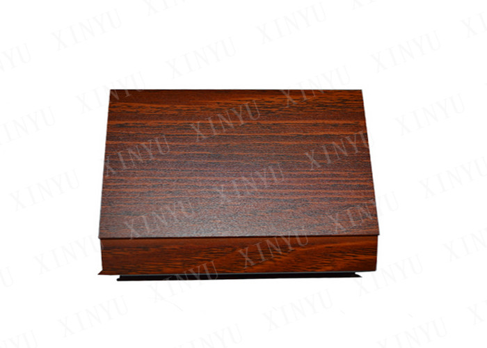 Quality Cherry Wood Color Aluminum Square Tube for Decoration and Aluminum Floor for sale