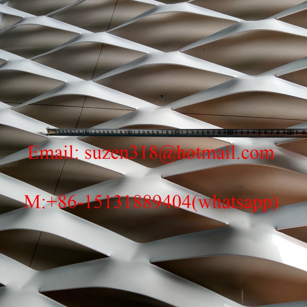 Quality PVDF 400 mm LWD aluminum expanded metal mesh in An ping County for sale