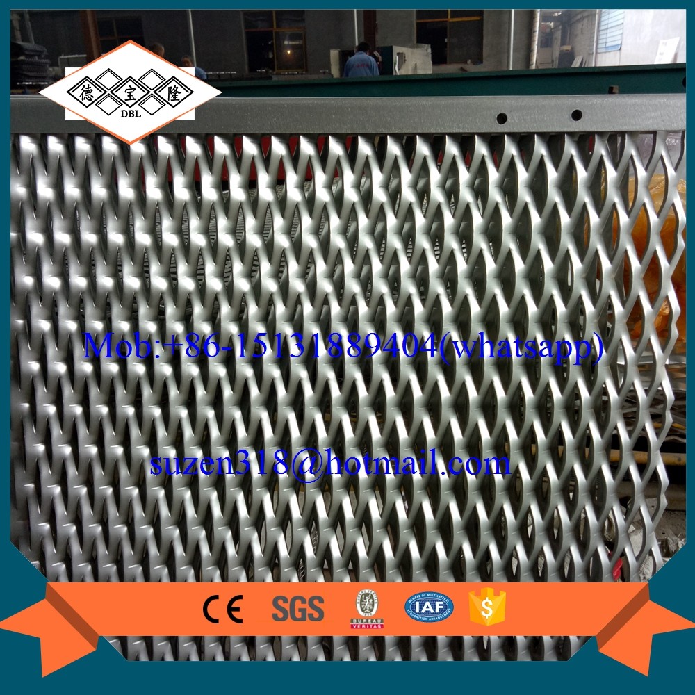 Quality China facade aluminum expanded metal mesh with powder coating for sale