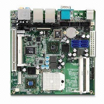 Quality Industrial Mini-ITX Motherboard with AMD Turion 64, Mobile Sempron and AMD M690E/SB600 Chipset for sale