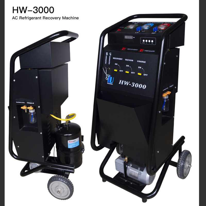 Quality Factory price AC Refrigerant Recovery Machine 3/4HP Portable Recycling Machine car ac service machine for sale