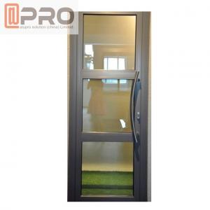 Quality Interior Aluminium Hinged Doors With Double Low E Glass For Residential House price door glass hinge aluminum hings glas for sale