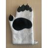Buy cheap Heat Resistant Terry Cloth Oven Mitts With 5 Fingers Bear Paw Decoration from wholesalers