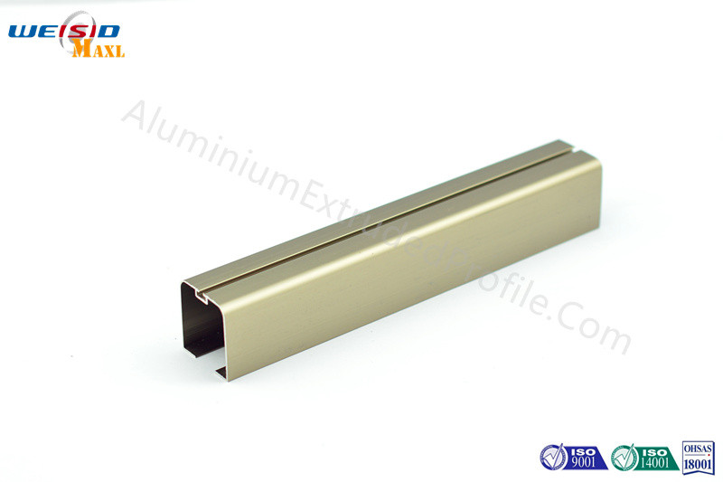 Quality Rectangular Extrusion Bronze Color Anodized Aluminium Profile for Window for sale