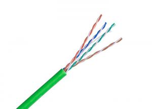 Quality Temporary Lan Cable Bulk Cat5e Cable , CCA Conductor Shielded Cat5e Cable PVC Jacket for sale