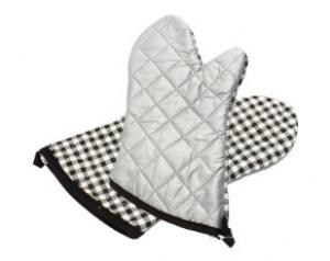 Quality OEM  Waterproof  Silver Oven Mitts  Steam Protection Heat  Resistance for sale