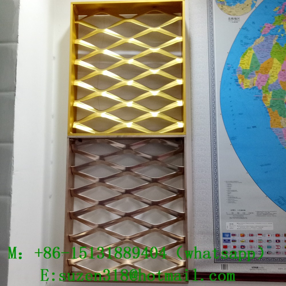 Quality expanded aluminum metal mesh cladding / expanded aluminum mesh for sale