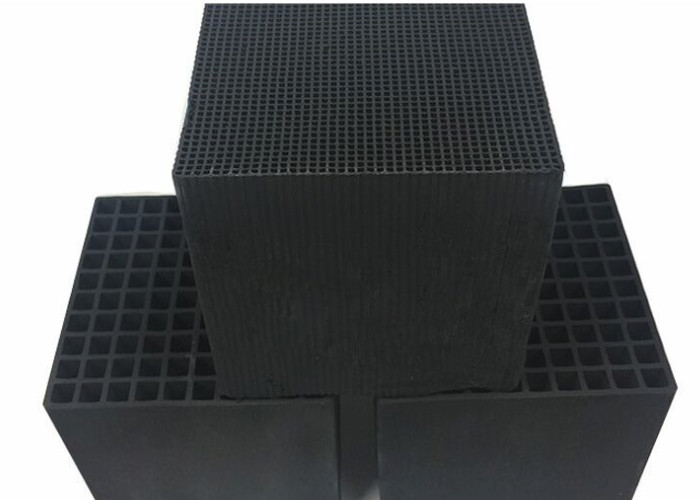 Quality 64365 11 3 Honeycomb Activated Carbon 100X100X50mm Bulk Density 0.35-0.6g/Cm3 for sale