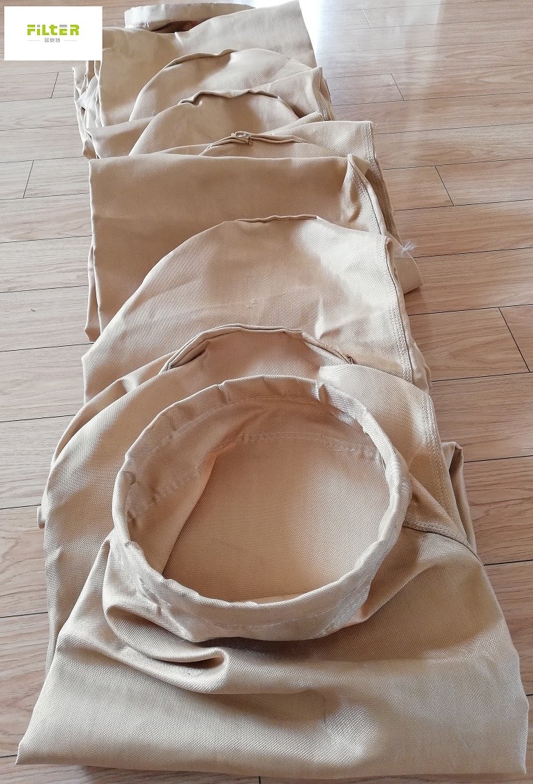 Quality 760GSM PTFE Membrane FiberGlass Filter Bags For Cement Plant Dust Collector for sale