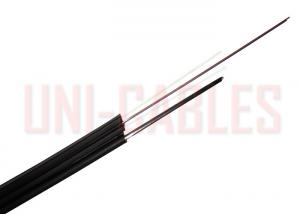 Quality Ftth 2 Core G652D Aerial Outdoor Drop Pvc Jack Frp Optical Fiber Cable 2Km Coil for sale