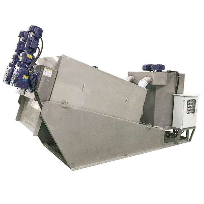 Quality Multi Disc Screw Press Dewatering Machine Purifying Sewage Environmental Protection for sale