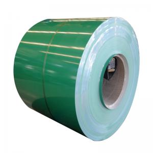 Quality Cold Rolled Green Prepainted Aluminum Coil For Roofing 1520mm 1550mm 1575mm for sale