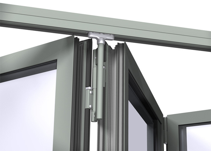 Toughened Glass External Folding Doors Aluminium , Small Aluminium Bi Fold Doors