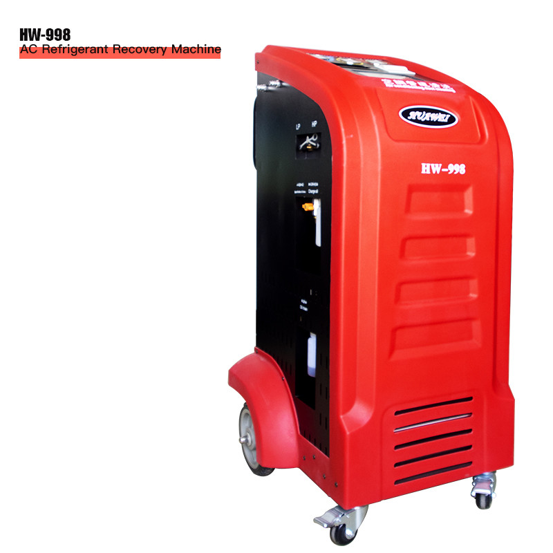 Quality Red R410a Refrigerant Recovery Car AC Service Station 1HP CE Certificate for sale