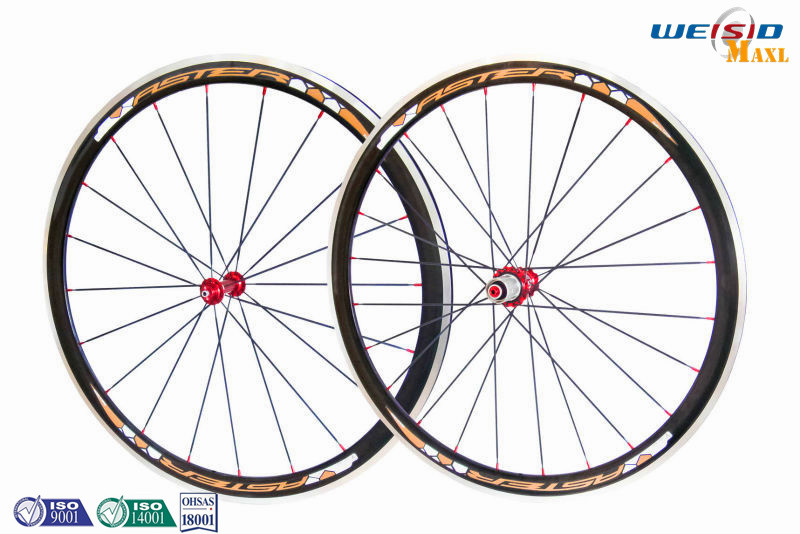 Quality Road Bike 700c 38mm Aluminum Bicycle Wheels AA6063 T5 Customized Size 12" to 22" for sale