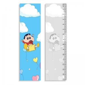 Quality 0.9mm PET + 157g Paper 3D Lenticular Ruler Customized Shape Anime Pattern for sale
