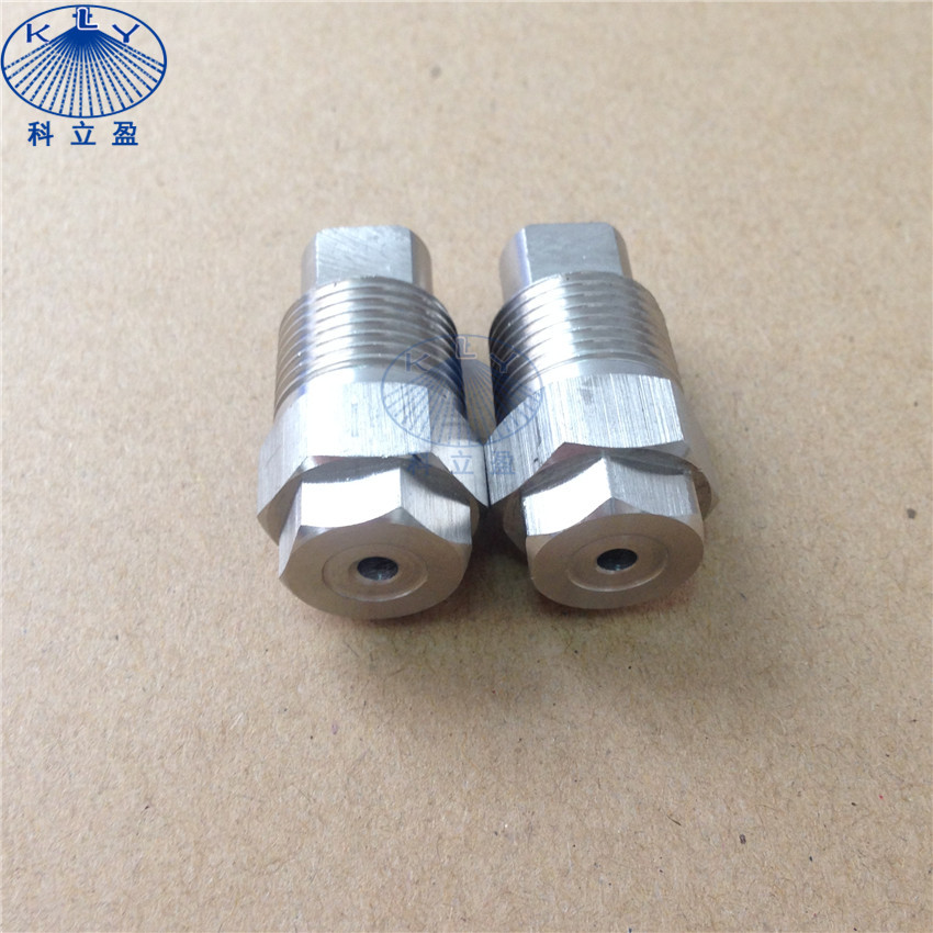 Quality 3/8" stainless steel BD type in line style whirl jet hollow cone nozzles for metal treating, brine spraying for sale