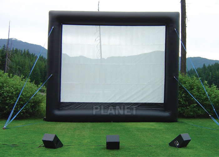 Quality Safety Inflatable Movie Screen Rental  / Inflatable TV Screen Reinforced Oxford Cloth for sale