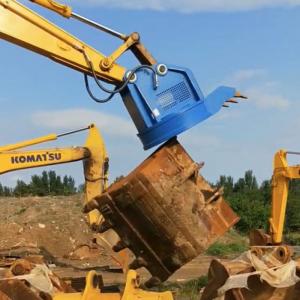 Quality Blue 150cm Hydraulic Excavator Magnet Yakai CTHB 1400kg Magnetic Excavator Bucket for sale
