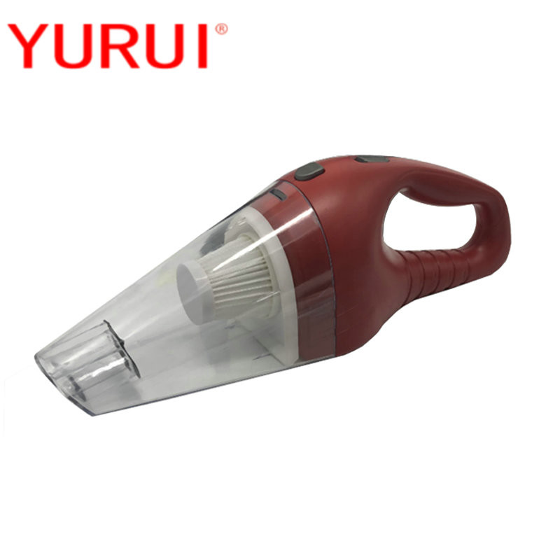 Quality Plastic Car Vacuum Cleaner Red DC12v Portable Cigarette Lighter Washable Filter for sale