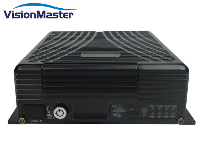 Quality 2TB HDD 3G / 4G Mobile DVR 8 Levels For School Bus CCTV System GPS Tracking for sale