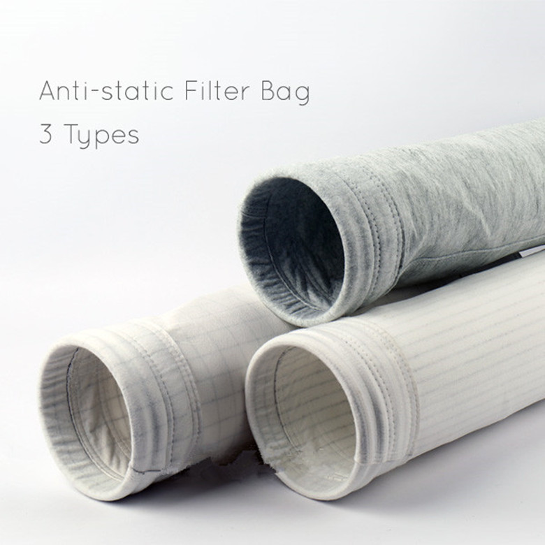 Quality 550gsm Polyester blending anti-static Filter Bag for Timber Mill for sale