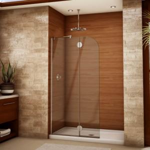 Quality Modern tempered glass white line glass Shower Room compact shower enclosure for sale