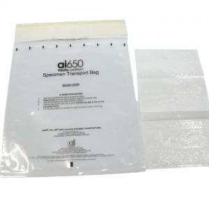 Quality Medical Self Sealing Plastic Transport Biohazard Specimen Bag Custom Transparent for sale