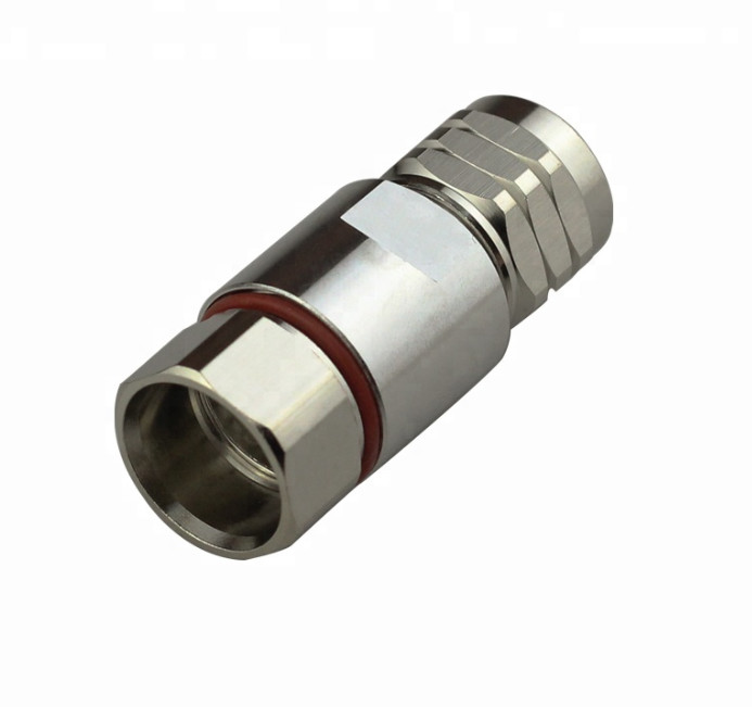 Quality High quality N type male rf straight connector for 1/2 coaxial feed cable for sale