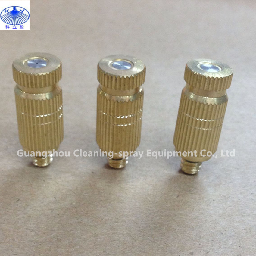Quality Brass indoor outdoor high presure fine fog mist spray nozzle for mist cooling system for sale