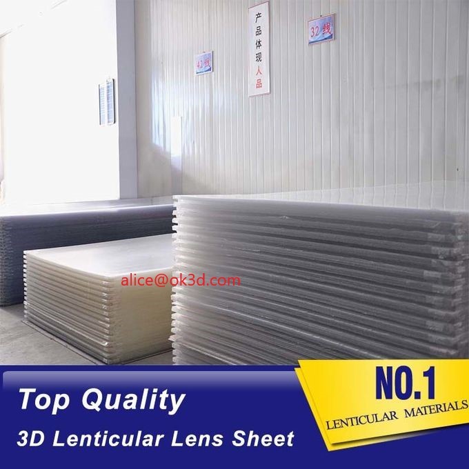 Quality Big size Lenticular Board 120x240cm  25 lpi 4.1mm thickness lenticular for uv flatbed printer and inkjet print for sale