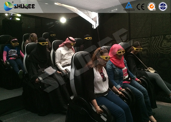 Quality Motion Cinema 5D Simulation System Customized Size 7100 X 3100 X 3000 Mm 9 Seats for sale
