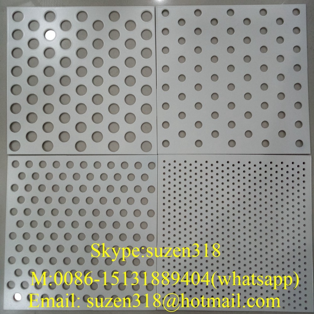 Quality perforated sheet Singapore / PVDF alu perforated round hole panel for sale