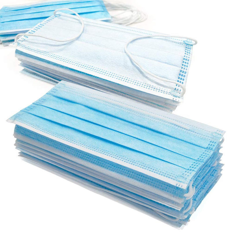 Buy cheap Anti Germs Disposable Surgical Mask , 3 Ply Disposable Blue Earloop Face Mask from wholesalers