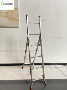 Quality 4 6 Steps Aluminium Household Ladder 1.3mm 5.7KG outdoor for sale
