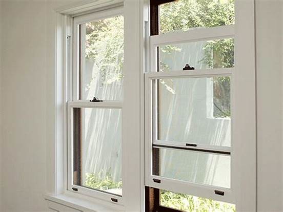Quality Customized Size Double Hung Aluminum Sash Windows Heat Insulation for sale