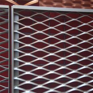 Quality decorative trapezoid shape aluminum expanded metal mesh for out wall for sale