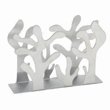 Quality Napkin stand metal napkin rings, measures 12x8.5x3cm for sale