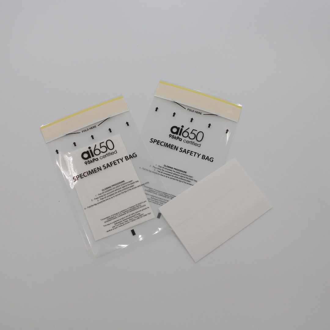 Quality Seal Plastic Specimen Zipper Biohazard Bag Custom Printing Ziplock Biohazard for sale