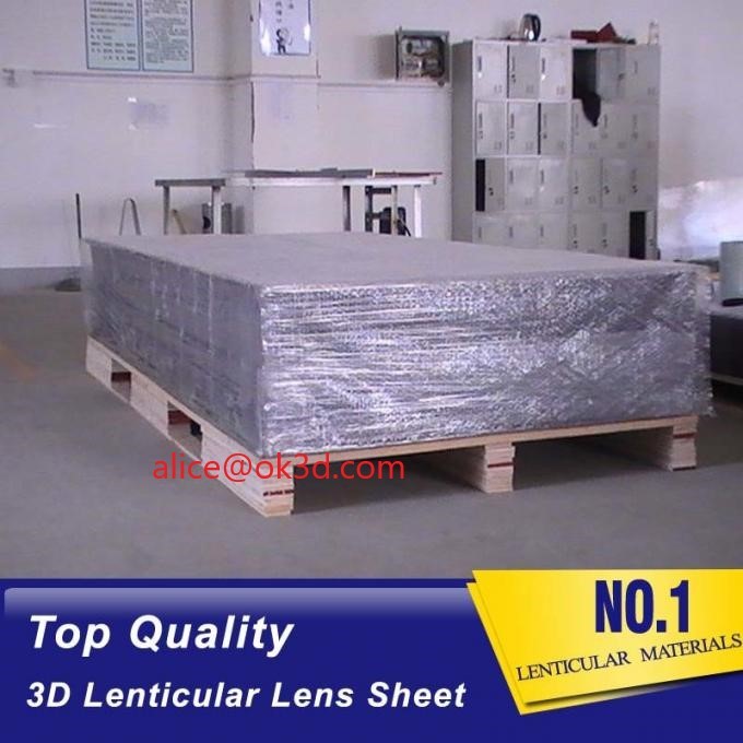 Quality 3D Lenticular sheet 42LPI board 120x240cm,2mm lenticular sheet for 3d and flip lenticular effect by injekt print for sale