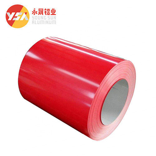 Quality 1060 1050 1100 Pvc Prepainted Coating Color Aluminum Sheet Color Coated Coil For Gutter for sale