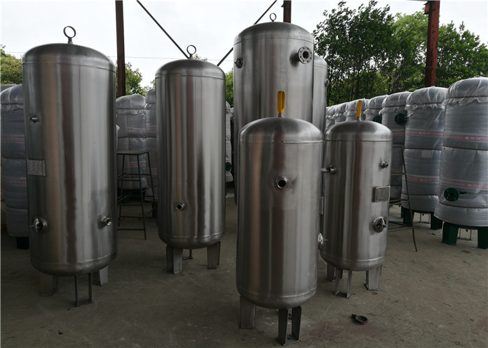 Quality ASME Standard Stainless Steel Air Receiver Tank With Relief Valve High Volume for sale