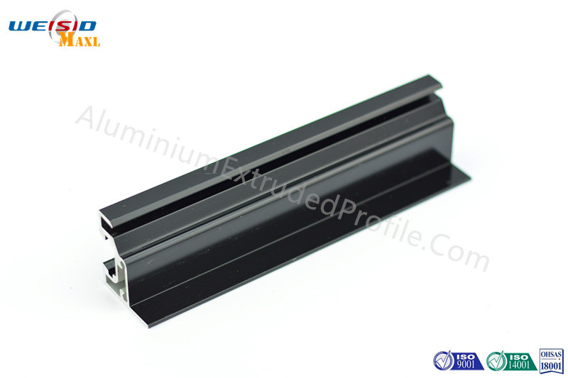 Quality Black Color Extruded Aluminium Window Frames for high end decoration for sale