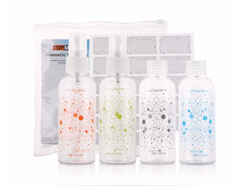 Quality Empty Cosmetic 15ml Travel Bottle Set Makeup Small Packaging ISO9001 Plastic for sale