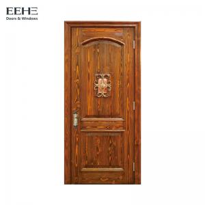 Quality Eco 2 Panel Interior Doors Solid Wood , 5 Times Painting Hollow Core Wood Door for sale