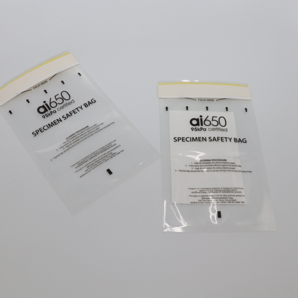 Quality Laboratory Plastic Sealed Transport Biohazard Specimen Bag Custom Clear for sale