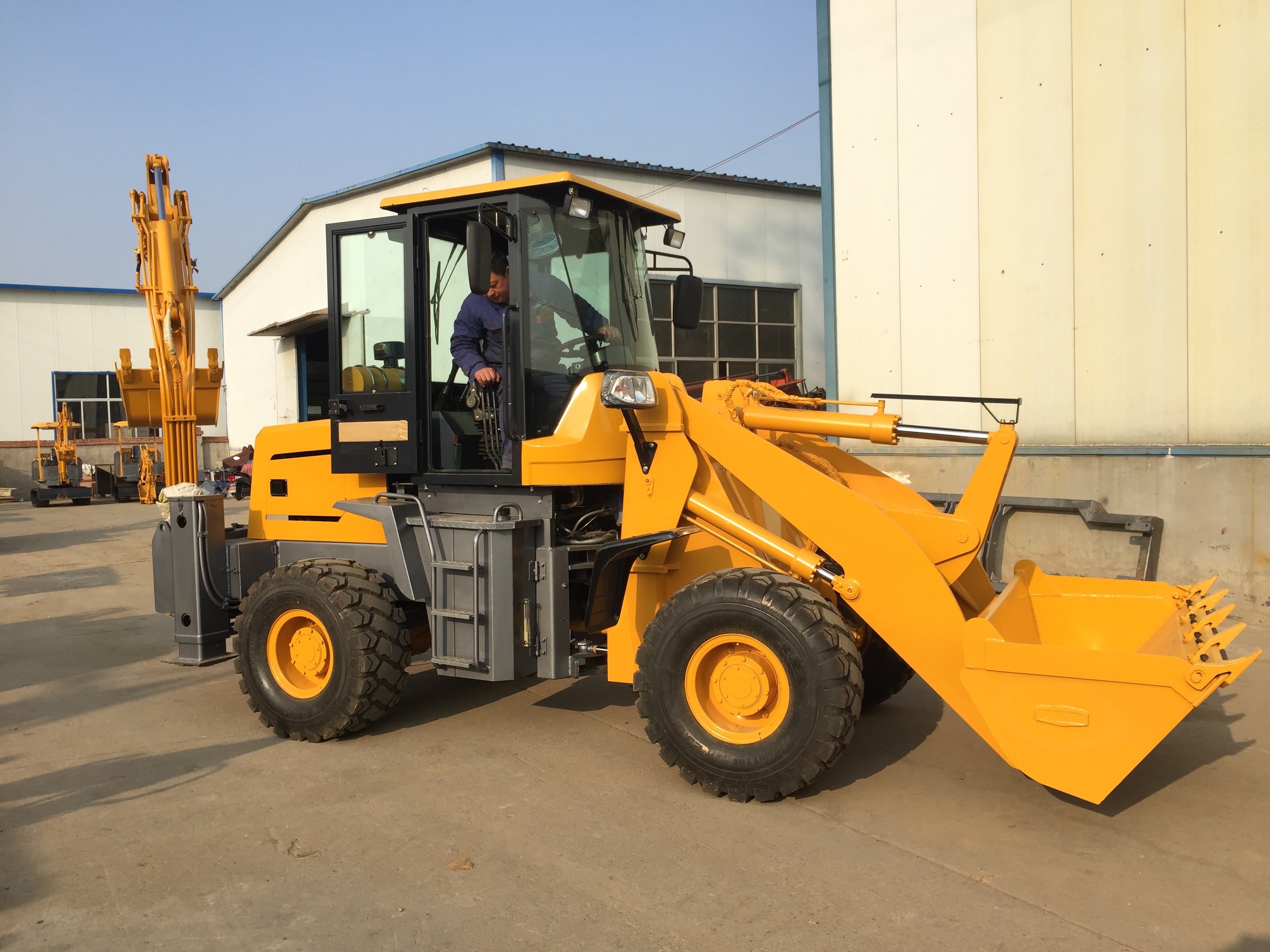 Quality 28km/H 85kw 6T Earth Excavation Machine With Backhoe for sale