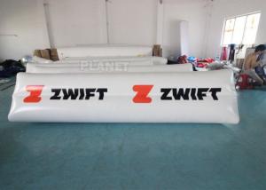 Quality 0.9mm PVC Tarpaulin Floating Triathlon Swim Marker Inflatable Long Tube Cylinder Life Buoy for sale